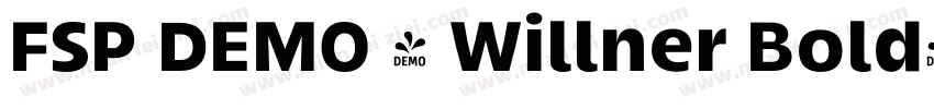 FSP DEMO - Willner Bold字体转换